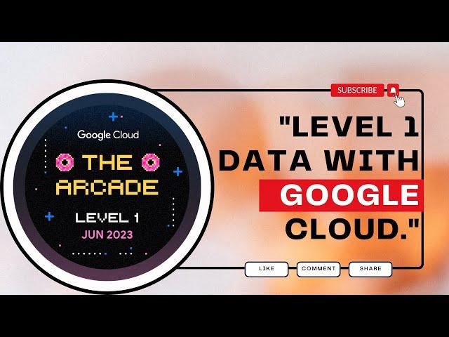 ARCADE'S Level 1: Data with Google Cloud Live NOW  || #qwiklabs || #arcade  || @quick_lab