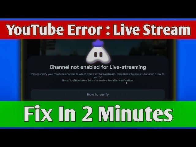 Turnip Channel Not Enable For Live Streaming || Turnip Youtube Error User Is Not Enable To Stream