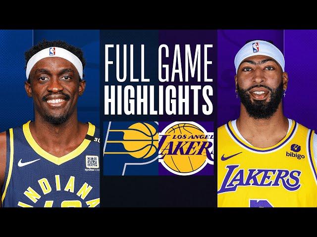 PACERS at LAKERS | FULL GAME HIGHLIGHTS | March 24, 2024