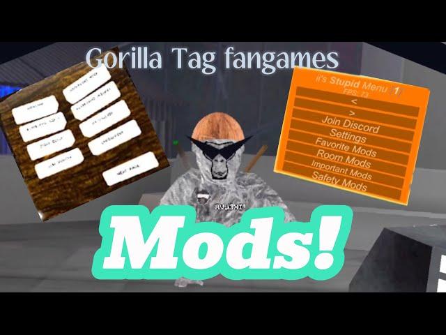 The BEST GORILLA TAG FANGAMES WITH MODS!! (Gorilla tag fangames)