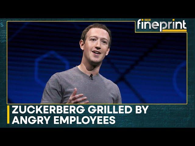 Meta Chief Mark Zuckerberg grilled by agitated employees amid cold layoffs | WION Fineprint