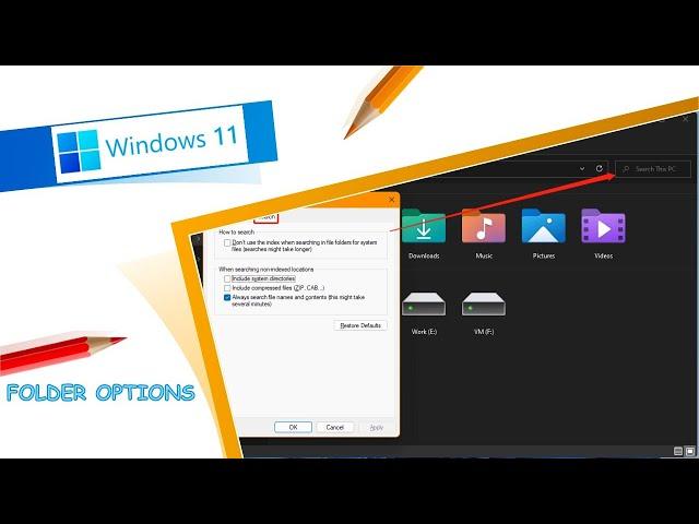 Windows 11 - Folder Options