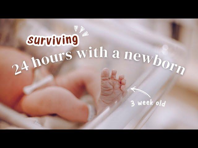 Surviving 24 hours with a 3-week-old newborn baby