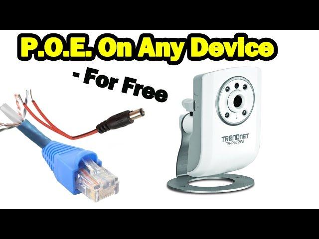 DIY Power Over Ethernet on NON POE Devices - For Free