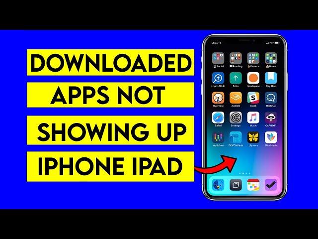 Apps Not Showing on Home Screen iPhone | Downloaded Apps not Showing on Home Screen iPhone iPad Fix