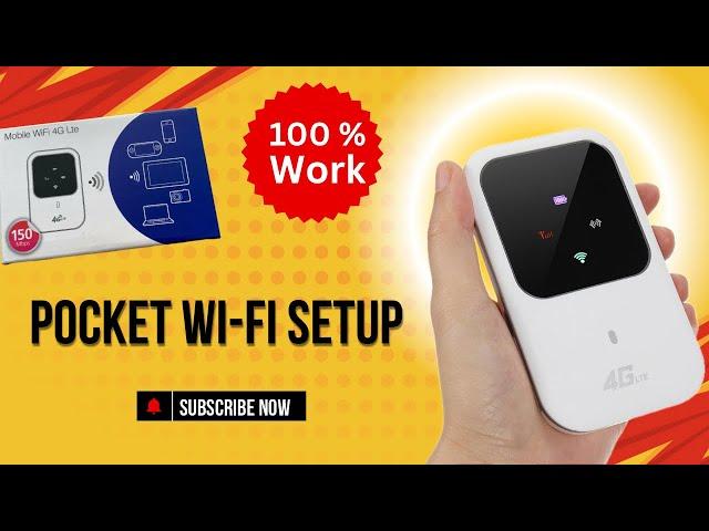 How to setup & Configure 4G/5G LTE Mobile WiFi || Complete setup Tutorial #pocketwifi