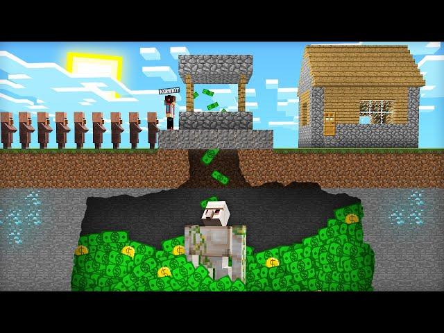ЗАЧЕМ ГОЛЕМ ОГРАБИЛ НАШУ ДЕРЕВНЮ ЖИТЕЛЕЙ В МАЙНКРАФТ | Компот Minecraft