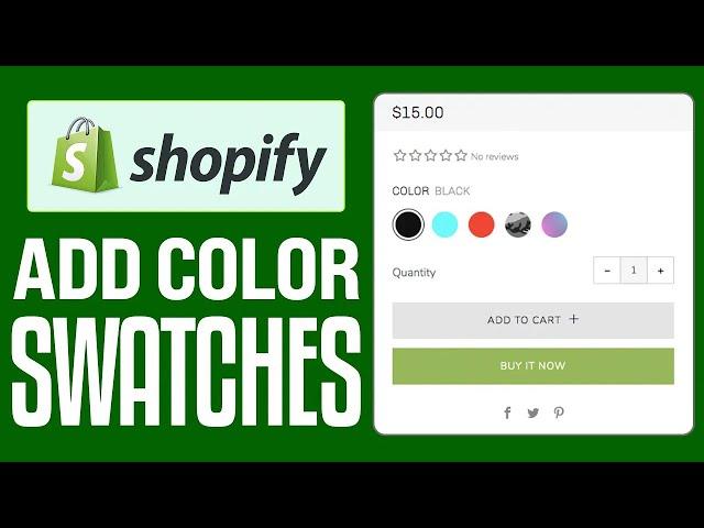 How To Add Shopify Color Swatches On Product Page (2025) Full Guide