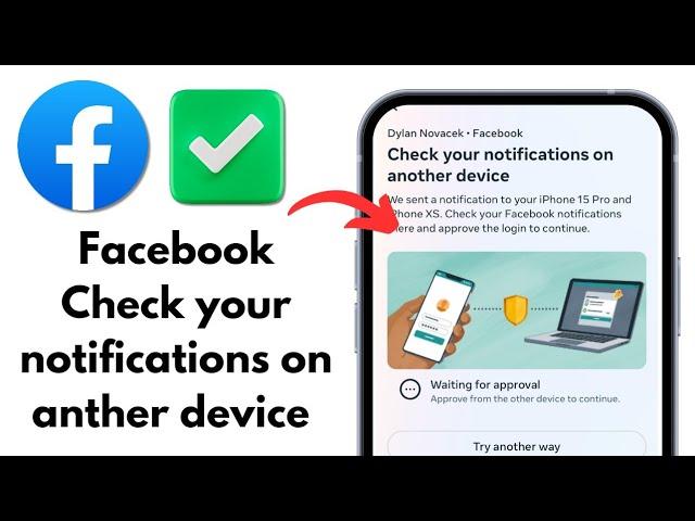 FIXED! Check your notifications on another device Facebook | 2-factor authentication code problem