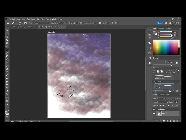 Creating a Scenic View with Photoshop: Sun, Clouds, and Flying Birds Tutorial