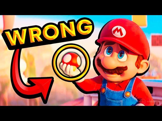 15 MISTAKES in Super Mario Bros Movie VS Super Mario Games 