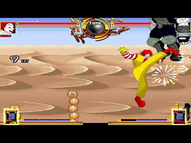 NICK54222 MUGEN: Ronald McDonald VS Lobo