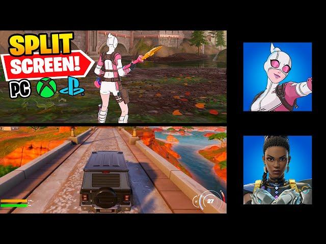 How To SPLIT SCREEN in Fortnite SEASON 4! (PS5/PS4/XBOX)