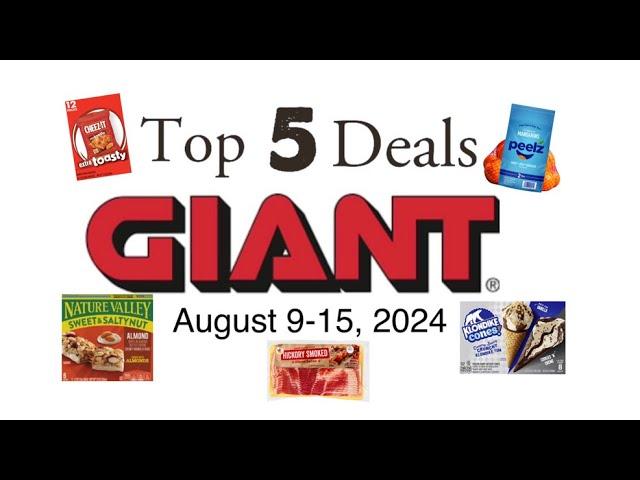 Top 5 Deals at Giant August 9-15, 2024