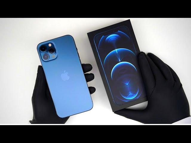 Apple iPhone 12 Pro Max Pacific Blue Unboxing + Gameplay