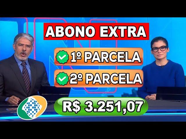 ️APROVADO! ABONO EXTRA EM JUNHO 2 PARCELAS PARA APOSENTADOS E PENSIONISTAS EM 2024