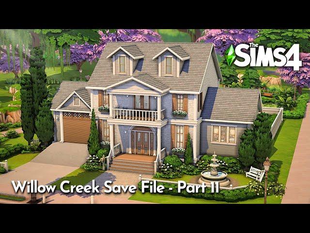 Base Game Colonial House | The Sims 4 Speed Build