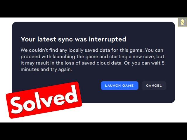 Fix your latest sync was interrupted ea fifa 23 | we couldn't find any locally saved data