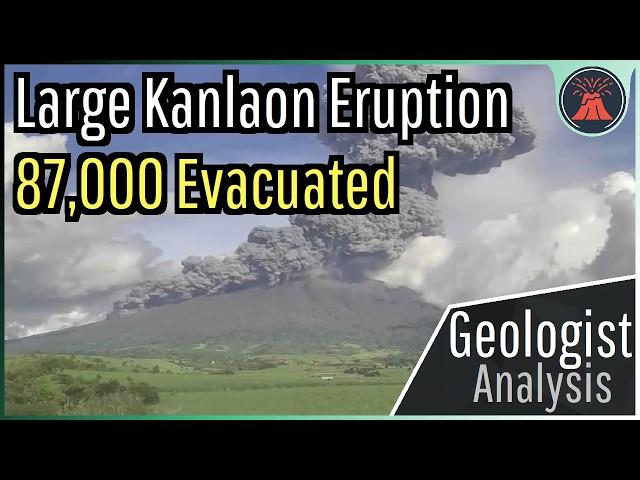 Kanlaon Volcano Eruption Update; Large Eruption Occurs, 87,000 Evacuated