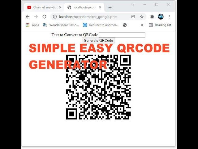 EASY WAY MAKE QRCODE  GENERATOR PHP GOOGLE CHART