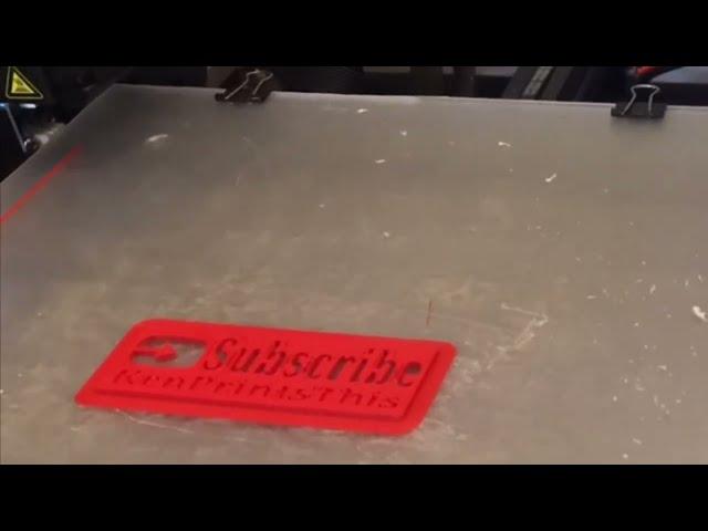 3D Print Time Lapse - Ken Prints This Keychain