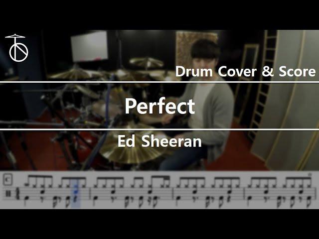 Ed Sheeran - Perfect Drum Cover,Drum Sheet,Score,Tutorial.Lesson