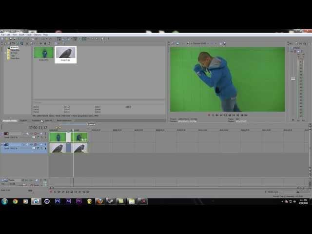 How to Chroma Key in Sony Vegas 12