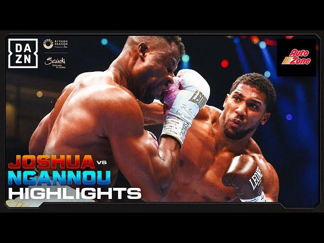 KNOCKOUT CHAOS | Anthony Joshua vs. Francis Ngannou Fight Highlights