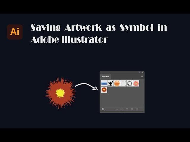 How to Save Your Artwork Object as A Symbol in Adobe Illustrator | How to Use Symbols in Illustrator