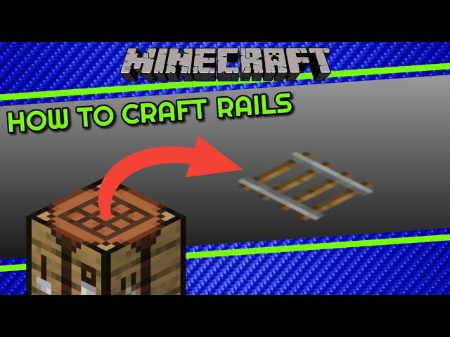 How to Craft Rails in Minecraft