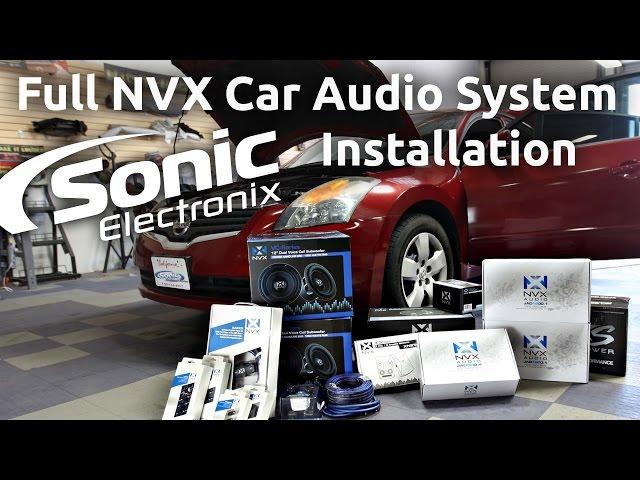 Car Audio Installation - 2008 Nissan Altima Full NVX System - Speakers, Subs + more