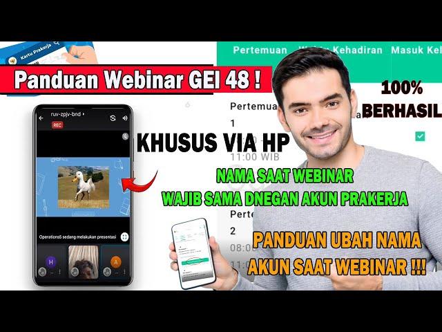 KHUSUS HP !!! PANDUAN IKUT WEBINAR 100% LANGSUNG PRAKTIK TANPA APLIKASI ! MUDAH BANGET