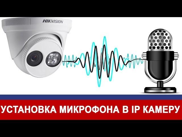 Микрофон для IP камеры видеонаблюдения или установка микрофона в любую ip камеру из Китая