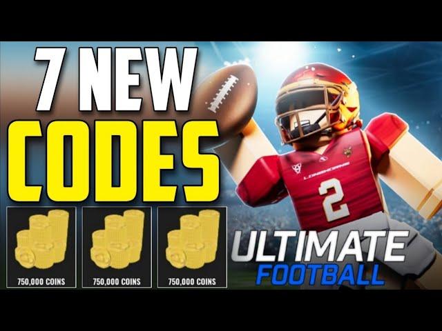 *NEW* ALL WORKING CODES FOR ULTIMATE FOOTBALL IN 2024! ROBLOX ULTIMATE FOOTBALL CODES