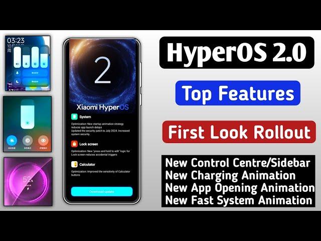 Xiaomi HyperOS 2.0 Top Features First Look Release/System Animation/Charging Animation/App Animation