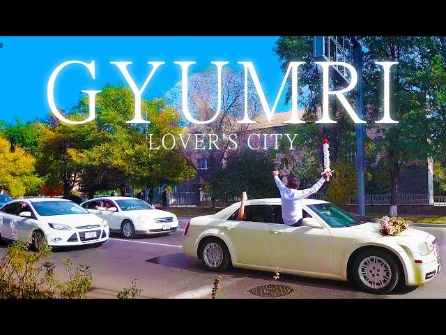 GYUMRI, Lover's City, Armenia, Walking Tour Part 02, October 25, 2023, 4K 60fps