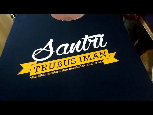 Sablon kaos sederhana