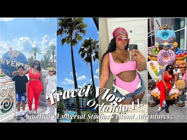 TRAVEL VLOG | ORLANDO FLORIDA FAMILY VACAY • UNIVERSAL STUDIOS • AQUATICA | Gina Jyneen VLOGS