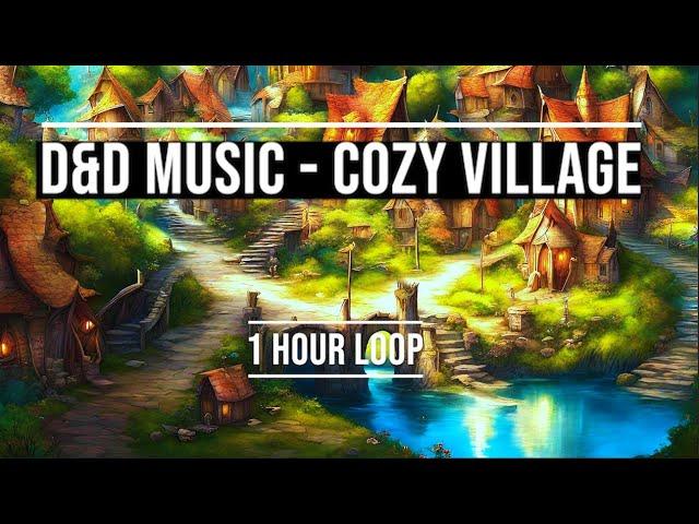 Cozy Fantasy Village Music - 1 hour