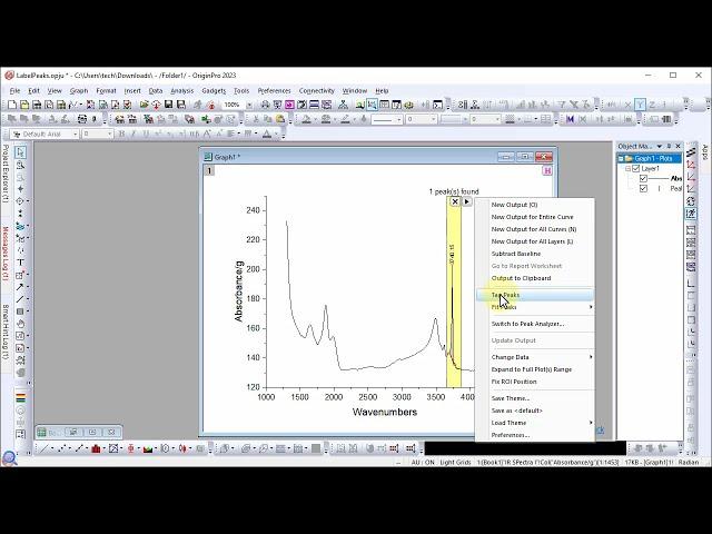 How to label the peaks