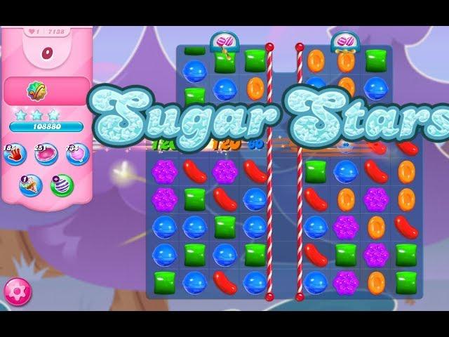 Candy Crush Saga Level 7138 (Sugar stars, No boosters)