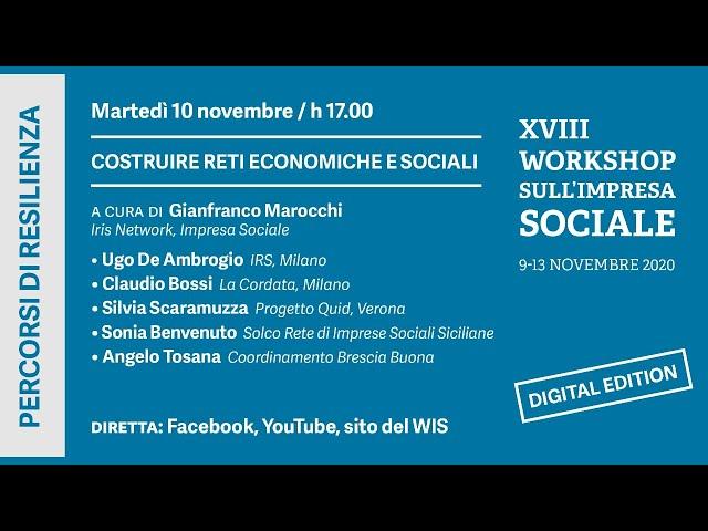 Costruire reti economiche e sociali | #WIS20