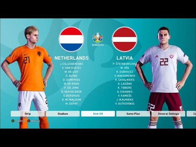 Netherlands vs Latvia  - World Cup 2022 European Qualifiers | Pes 2021