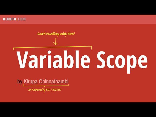 Variable Scope in JavaScript