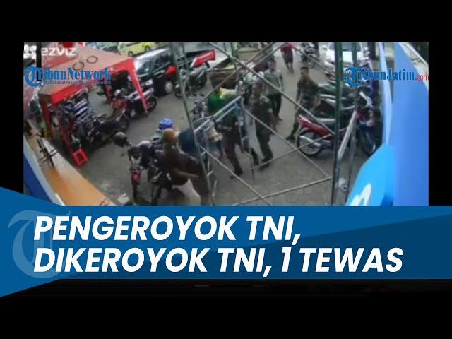 PASUKAN TNI HAJAR WARGA Pengeroyok Pratu RW, Satu Orang Tewas