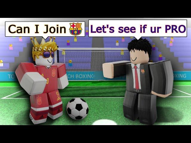 I Tried Out For A PRO TEAM in Touch Football! (Roblox Soccer)
