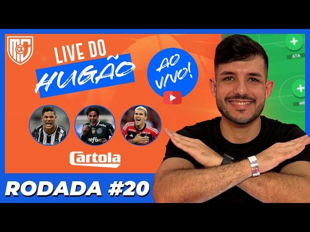 DICAS CARTOLA FC 2024 | #20 RODADA | LIVE DO HUGÃO