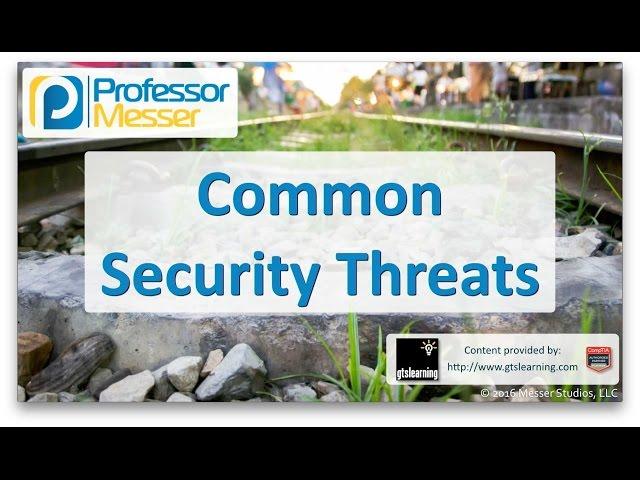 Common Security Threats - CompTIA A+ 220-902 - 3.1