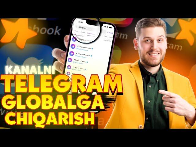 Telegram kanalni global qidiruvga chiqarish