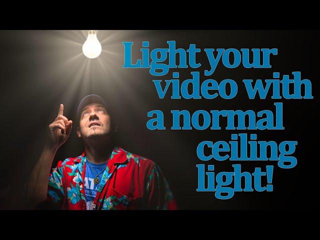Light your shot CHEAP with normal HOUSEHOLD ceiling light!
